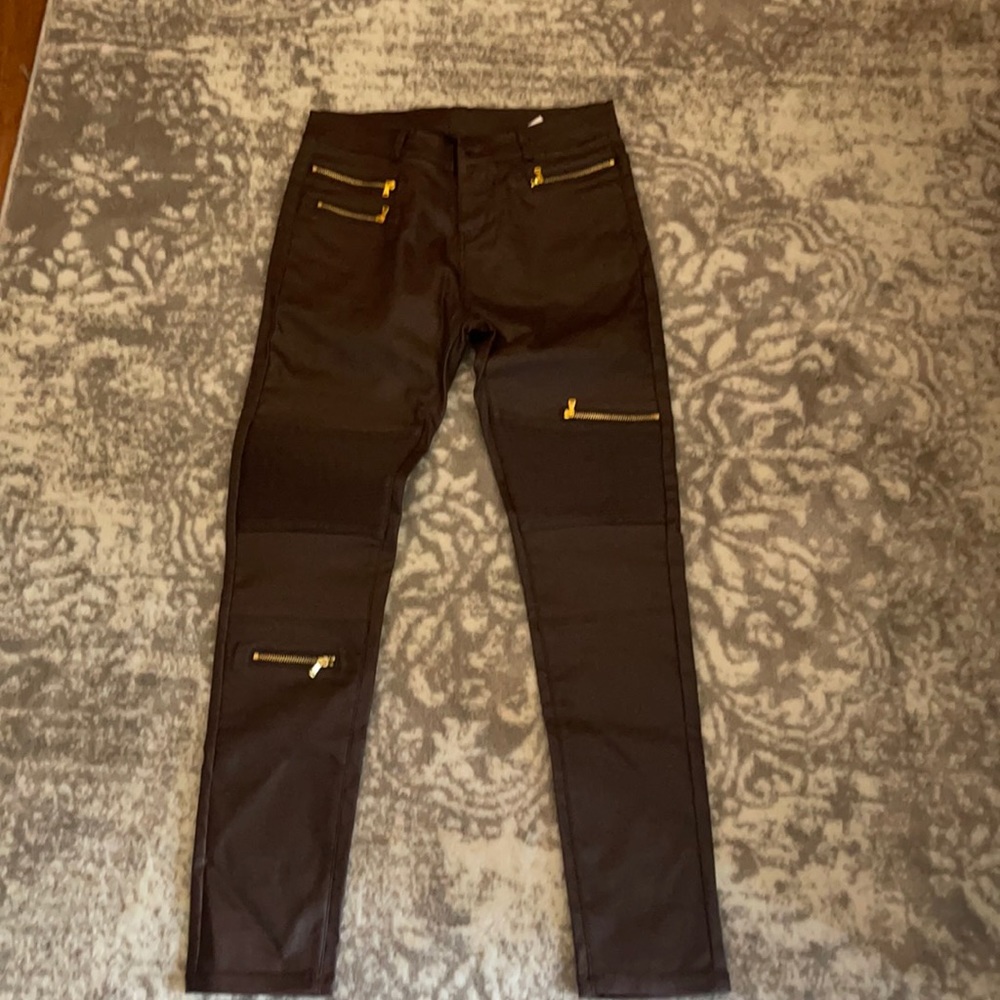 Pleather pants